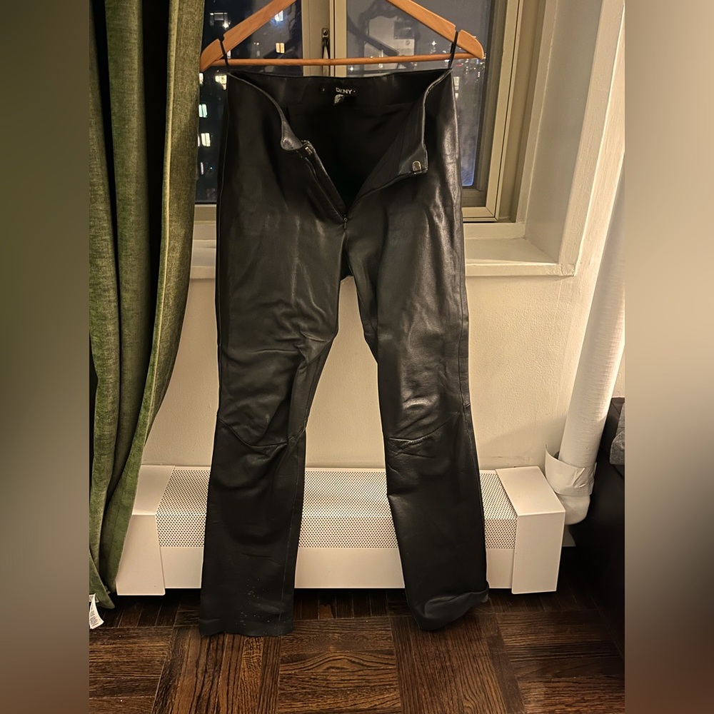 DKNY Vintage genuine leather pants